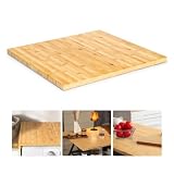 JubiNatural 24 x 25 x 1.2 in Finished Bamboo Butcher Block Countertop