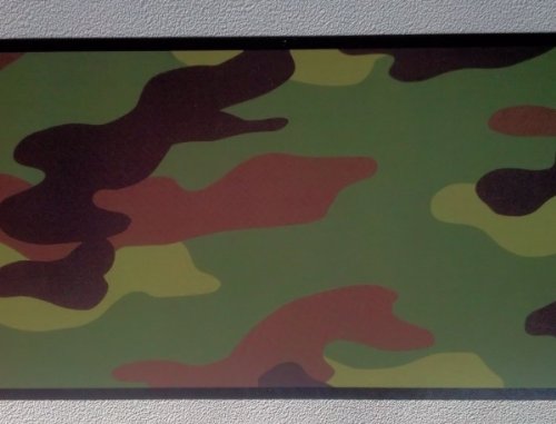 Cenefa de papel pintado lavable camuflaje verde resistente 6