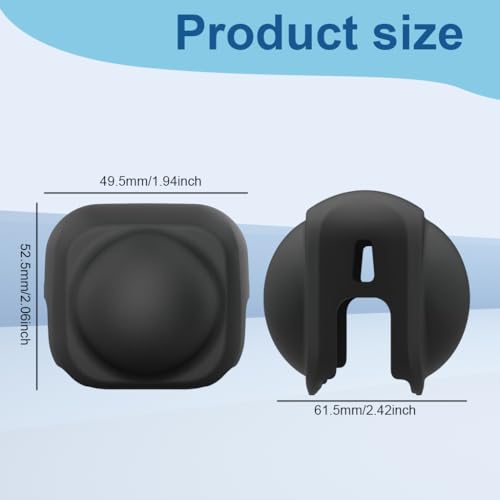 Image of ZORBES Compatible with Insta360 X5 /X4, Silicone Camera Lens Cover for Insta360X5 /X4, Contoured Fit Anti-Scratch Cover, Slide-in Dust Cover, Action Camera Lens Accessory