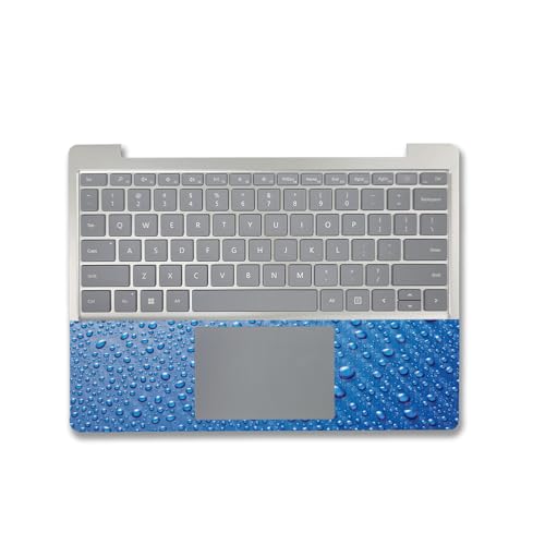 Image of MightySkins Carbon Fiber Skin Compatible with Microsoft Surface Laptop Go 3 (2023) Full Wrap Kit - Mist | Protective, Durable Textured Carbon Fiber Finish | Made in The USA