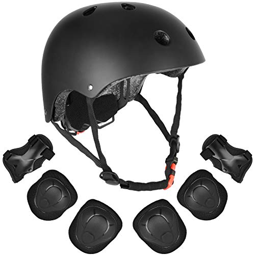 VTOSEN Kids' Protective Gear Set, Adjustable Roller Skating Skateboard BMX Scooter Cycling Protective
