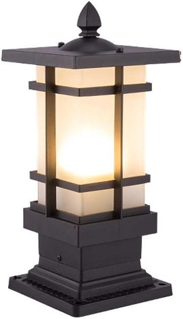 Sconce Fixture Outdoor Pillar Post Wall Light Waterproof Ip55 Aluminum Column Light European External Rainproof Patio Lihting Street Lantern Traditional E27 Lawn Light Table Lamp Indoor Home/Colu