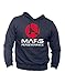 Generico Felpa Perseverance Rover Marte Missione Spaziale NASA sul Pianeta Rosso - Hoodie con Cappuccio (Blu, M)