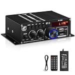 sikkeby – AK-380 Bluetooth 5.0 HiFi Verstärker 2.0-Kanal 40W x 2