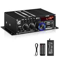 sikkeby – AK-380 Bluetooth 5.0 HiFi Verstärker 2.0-Kanal 40W x 2