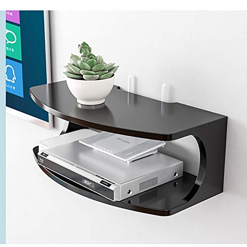 Étagère d'angle pour routeur wifi Projecteur Support Chambre Router Boîte de rangement tenture Hanger mur Salon TV Set-top Box rack Home Office Hôtel