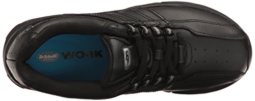 Dr. Scholl's Shoes Women's Kimberly Ii Slip Resistant Work Sneaker,Black Leather,8.5 Wide #TOP4