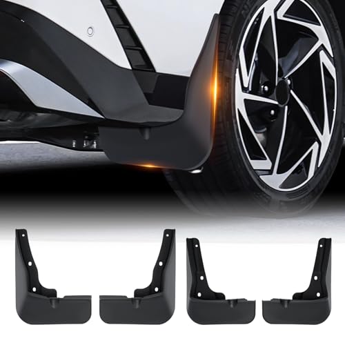 Image of Sunsdrew Mud Flaps for 2024 2025 2026 Hyundai Sonata SEL Mudguards Accessories,All Weather Guard Sonata Splash Guards,No-Drill Front&Rear 4PCS Sonata MudFlaps Set with Hardware(Not for N-Line)