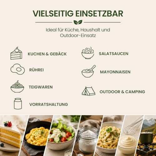 Volleipulver 200g – Sprühgetrocknetes Vollei – Ei Ersatz & Trockenei für Rührei Backen Kochen – TASTE MARKET