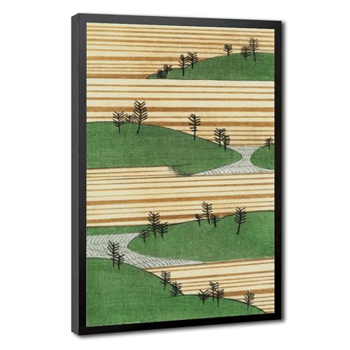 Impression sur toile Watanabe Seitei pour décorer un salon zen ou un bureau suspendu