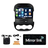 Kunfine Car Android Navigation Stereo GPS Radio Reverse Camera Display 9' IPS Touchscreen Headunit Tablet Pad Media Player for Ford Ranger F250 2011-2019, if Applicable Quad Core 2G+32G