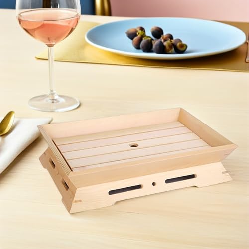 Bandeja japonesa para servir sashimi y sushi 38x26x7 cm miniatura 5
