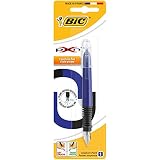 stylo plume bic xpen Empuñadura de goma triangular ayuda a colocar correctamente los dedos