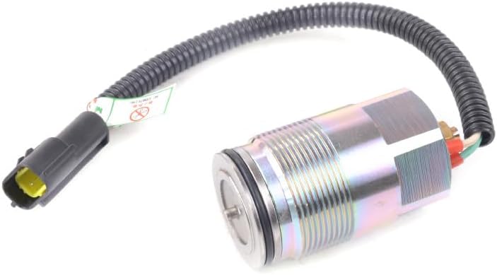 Solenoid Valve Black plug Hdnverys Fits for Sumitomo SH265 Excavator for Daewoo Excavator for DOOSAN Excavator for Mitsubishi K3V112DT Engine for KATO HD512 Excavator for HITACHI Excavator