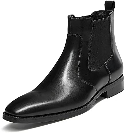 ALIPASINM Mens Dress Boots Leather Chelsea Boots for Men