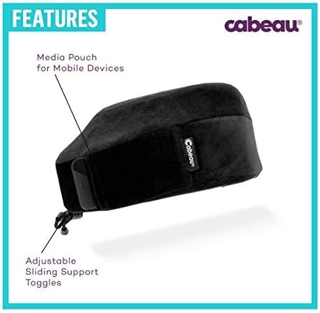Cabeau Evolution Memory Foam Travel Pillow - The Best Neck Pillow with 360 Head & Neck Support - Red