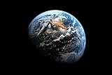 Póster A4 de Planet Tierra desde el espacio