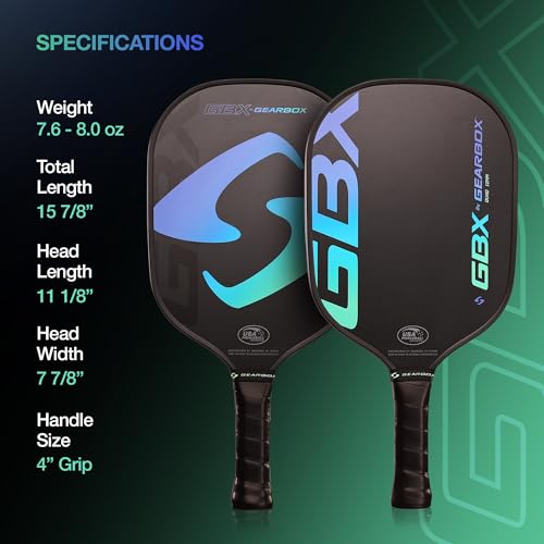 Image of Gearbox GBX Quad 12mm Pickleball Paddle