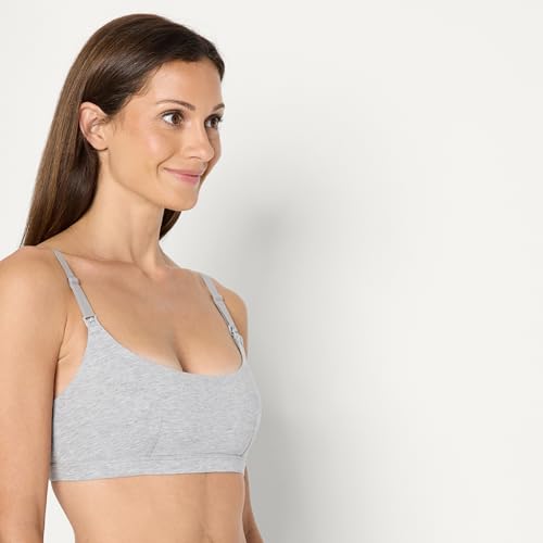 Amazon Essentials Women's Cotton Jersey Comfort Nursing Bra, Pack of 22