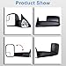 ECCPP Towing Mirrors for Dodge for Ram Tow Mirrors Pair Power Operation Manual Folding For 1994-1997 for Dodge for Ram 1500 2500 3500 Truck 1994 1995 1996 1997