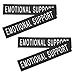 Reflector Vest Emotional Support Animal Patch: 2 Pairs of Reflective Dog Vest Patches Dog Removable Harness Sticker for Small Large Service Dogs Black Outdoors Stickers