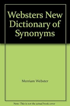 Hardcover Websters New Dictionary of Synonyms Book