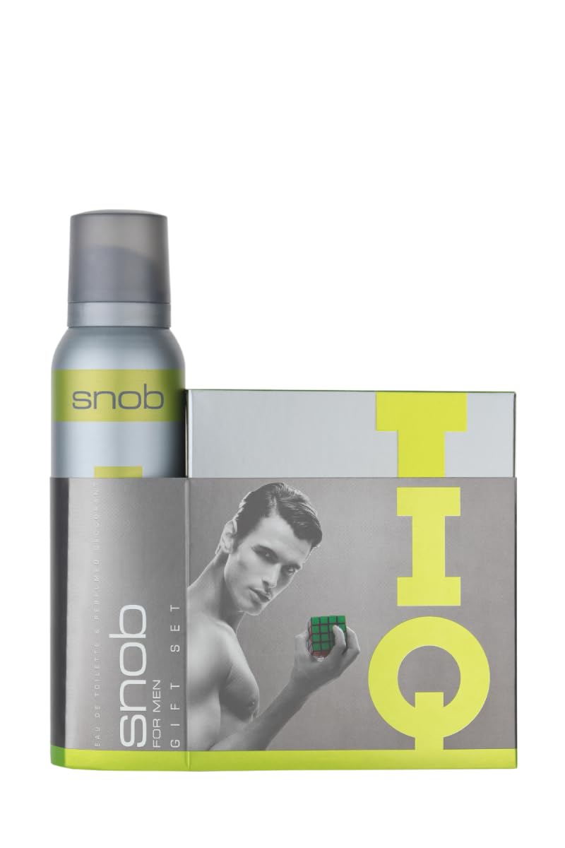 Snob Iq EDT+Deodorant Gift Set, 250 ml