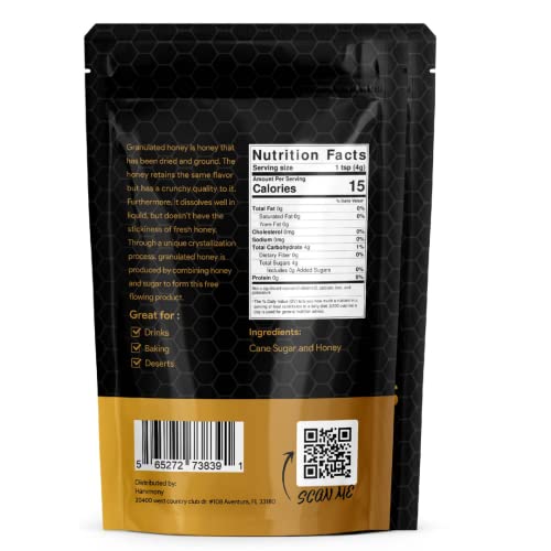 Cristales de miel granulada 16 oz 100% natural miniatura 2