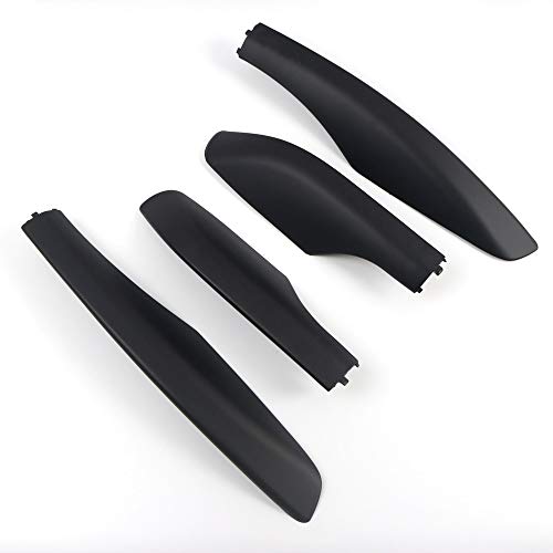 HIGH FLYING for Toyota Fortuner AN50/AN60 2004-2014 Car Roof Rails Rack End Cap Protection Cover Shell Black 4pcs