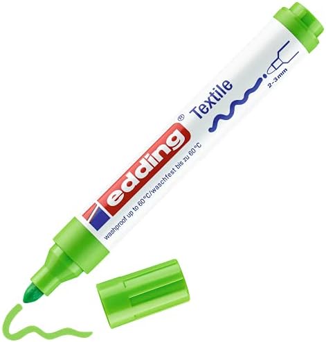 EDDING 4500 Textile T-Shirt Fabric Pen Light Blue Marker Pen 2-3mm Line