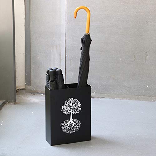 Porte-parapluies en métal noir pour sécher les modèles courts - 2