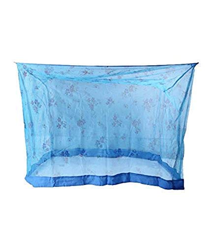 TOUCH STONE Mosquito net for Bed, Polycotton Mosquito Net for Double Bed and Single Bed, Frame Hung Mosquito net-4x6.5 ft Floral Blue (B08TV13S78) Amazon Price History, Amazon Price Tracker