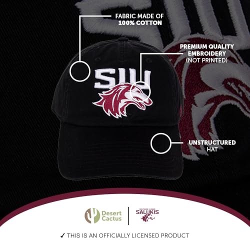 Gorra bordada ajustable Southern Illinois University miniatura 4