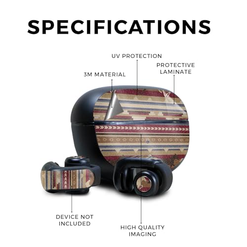 Image of Glossy Glitter Skin Compatible with Bose Ultra Open Earbuds - Western Horses - Premium 3M Vinyl Protective Wrap Decal Cover - Easy to Apply | Crafted in The USA by MightySkins