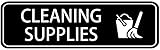 Acrylic Plastic Sign Cleaning Supplies Sign For Unisex Door, Signs For Business, Mounting Tape For Easy Door Installation, Men And Women Bathroom Acrylic Sign, 3x8 Inch