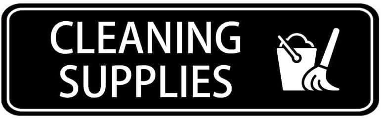 Acrylic Plastic Sign Cleaning Supplies Sign For Unisex Door, Signs For Business, Mounting Tape For Easy Door Installation, Men And Women Bathroom