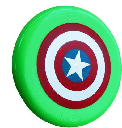 Shashi Enterprises Plastic Flying Disc Frisbee for Kids, Adults and Dogs (Random Colours) Frisbie & Boomerang (Green)