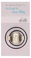 Butzon & Bercker Fahrrad-Plakette Schutzengel - Metallplakette mit Gummiring – christliches Geschenk zur Einschulung, Geburtstag oder Weihnachten für Schulkinder & Erwachsene