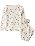 little planet by carter's Baby 2-Piece Pajamas Made with Organic Cotton, White Veggie Garden Print, 18M