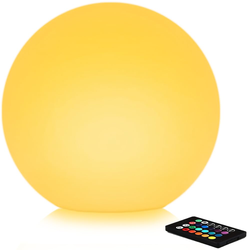 Globo solare da giardino da 30,5 cm, luce solare incandescente con telecomando, 16 RGB che cambia colore, impermeabile, grande lampada per esterni, illuminazione paesaggistica, lampada d'atmosfera con