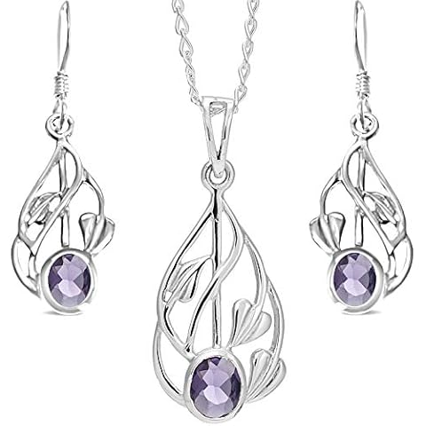 Alexander Castle Amethyst Silver Jewellery Set Cover