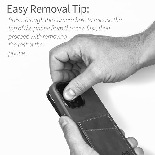 Dockem Custodia per Carte in Vera Pelle per iPhone...