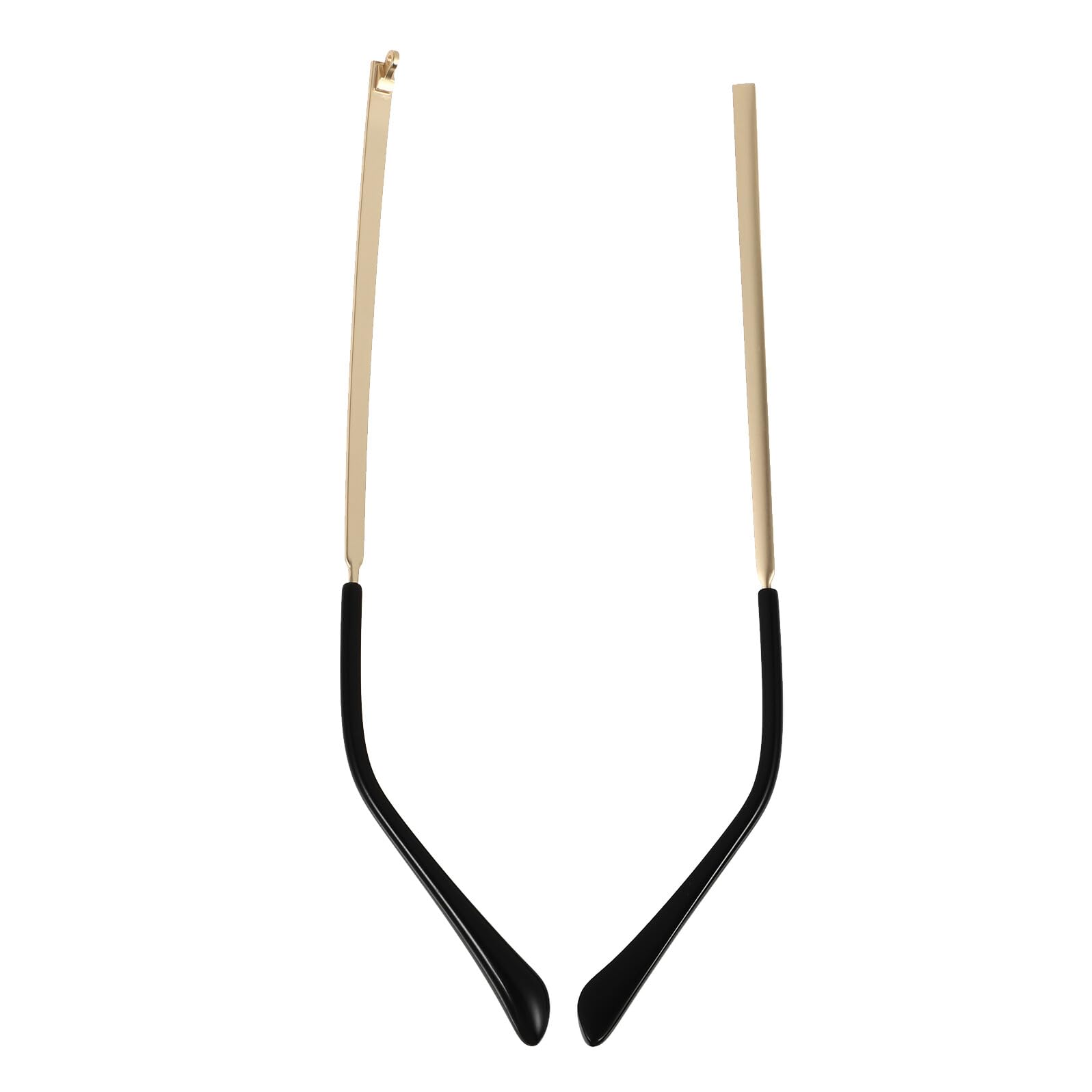 Gatuida Recambios Patillas Gafas Dorado, de Metal y Plástico para Gafas y Lectura, Firme y Resistente para Mantenerlas en Su Sitio
