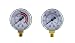 Low and High Pressure Gauges for Acetylene Regulator 0-30 psi & 0-400 psi - 2 inches - 1/8" Thread - LDB