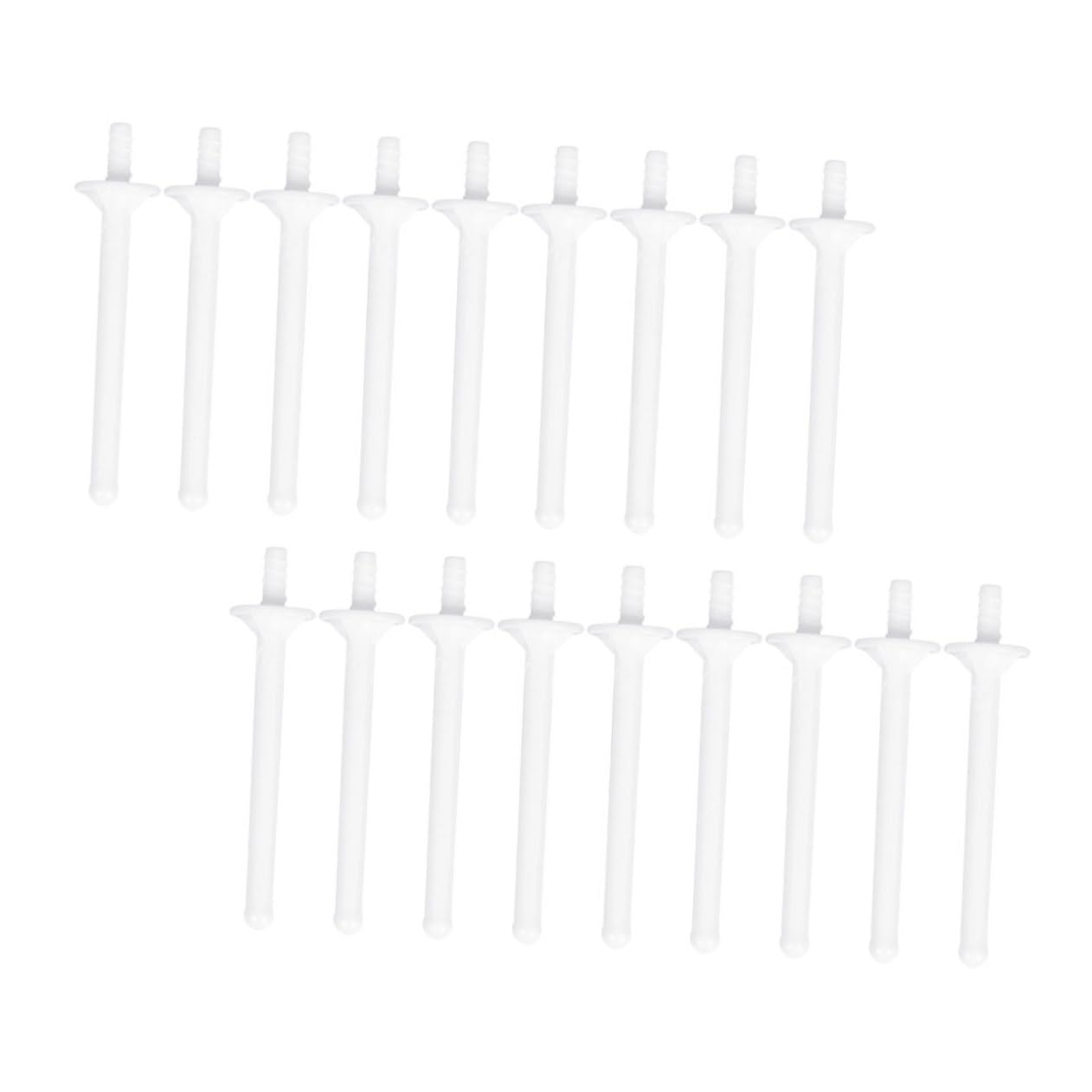 Beatifufu Men's Nose Wax Sticks 60pcs Disposable Plastic Wax Wand No Burrs for Brow Waxing