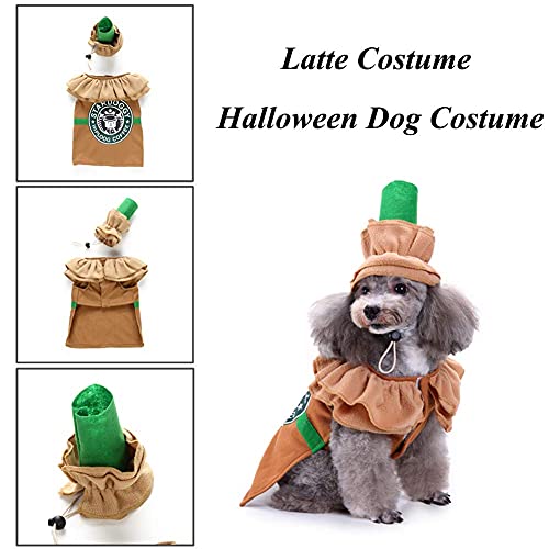 Pet Costume Puppy Latte Costume Christmas Coffee Dog Cat Costume #TOP2