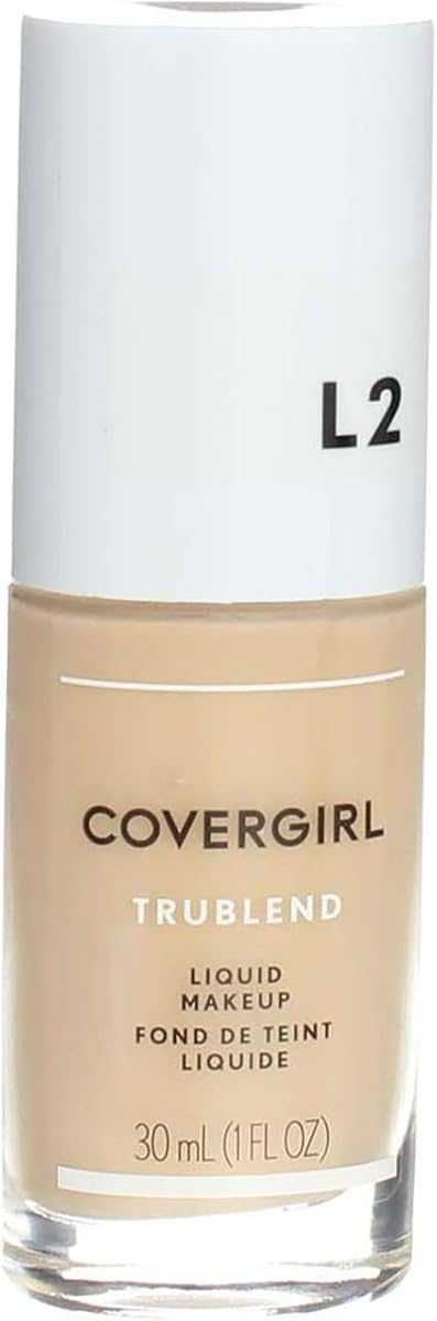 Maquillaje líquido CoverGirl Trublend Classic Ivory L2, 2 por caja.