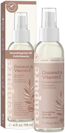 Renpure Coconut & Vitamin E Nourishing Hair Oil – Smooths Frizz, ...