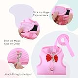 Bunny Harness and Leash Set, Soft Breathable Mesh Vest, Escape-Proof Adjustable Small Pet Harness Rabbit Vest Pets Stuff for Rabbits, Kittens, Guinea Pigs (S)(Pink) - Image 4