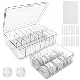 Arvok Kabel Organizer Box, Aufbewahrungsbox mit 16 Verstellbaren Fächern